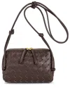 Tiffany & Fred Paris Hand-woven Leather Crossbody