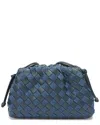 Tiffany & Fred Paris Hand-woven Leather Crossbody Pouch
