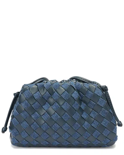 Tiffany & Fred Paris Hand-woven Leather Crossbody Pouch