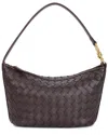Shop Tiffany & Fred Paris Hand-woven Leather Hobo Bag In Brown