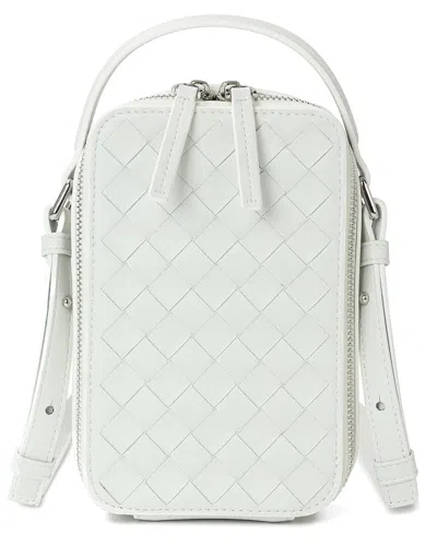 Tiffany & Fred Paris Hand-woven Leather Phone Bag