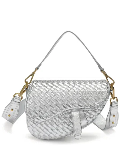 Tiffany & Fred Paris Hand-woven Leather Saddle Bag