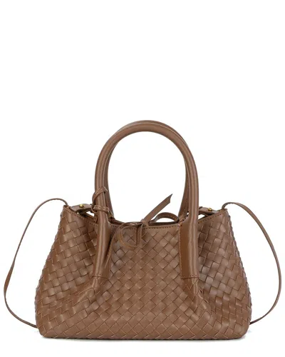 Tiffany & Fred Paris Hand-woven Leather Tote
