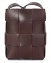 Tiffany & Fred Paris Hand-woven Leather Vertical Crossbody Bag