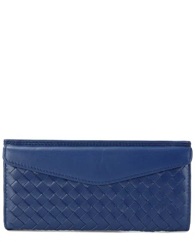 Tiffany & Fred Paris Hand-woven Leather Wallet