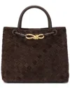 Tiffany & Fred Paris Hand-woven Suede Bag