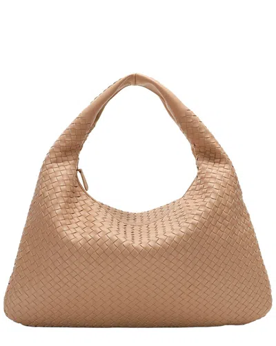 Tiffany & Fred Paris Hand-woven Full-grain Leather Large Tote In Orange