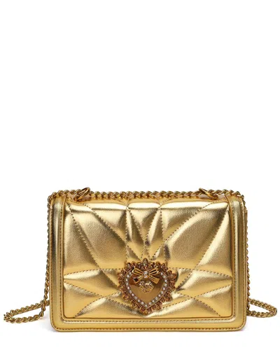 Tiffany & Fred Paris Heart Shaped Quilted Leather In Yellow