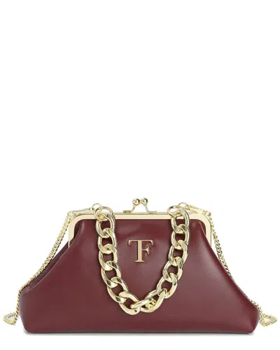 Tiffany & Fred Paris Iconic Frame Leather Bag In Red
