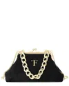 Tiffany & Fred Paris Iconic Frame Leather Bag In Black
