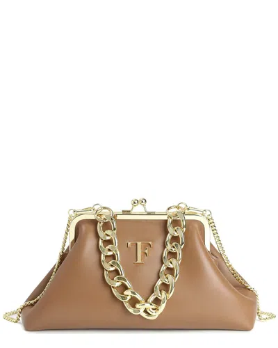Tiffany & Fred Paris Iconic Frame Leather Bag In Brown