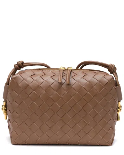 Tiffany & Fred Paris Large Hand-woven Leather Crossbody