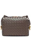 Tiffany & Fred Paris Large Hand-woven Leather Messenger Bag