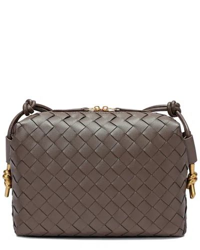 Tiffany & Fred Paris Large Hand-woven Leather Messenger Bag