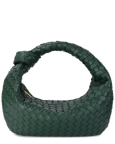Tiffany & Fred Paris Large Hand-woven Leather Pouch