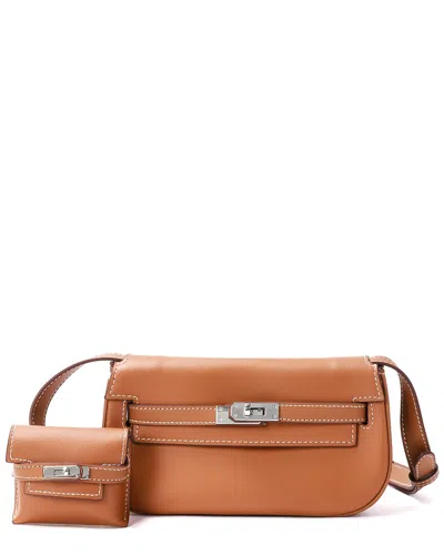 Tiffany & Fred Paris Large Soft Leather Tote In Brown