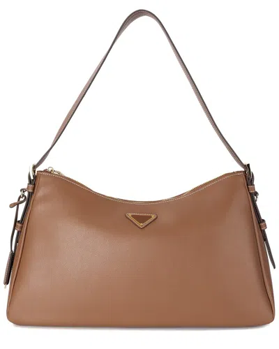 Tiffany & Fred Paris Large Soft Leather Tote In Brown
