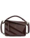 Tiffany & Fred Paris Geometric Leather Satchel In Brown