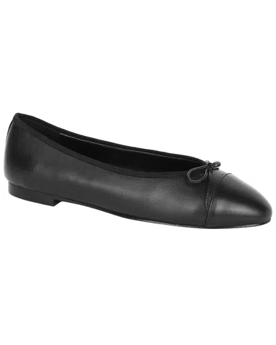 Tiffany & Fred Paris Leather Ballet Flat In Black