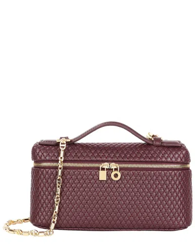 Tiffany & Fred Paris Leather Crossbody In Burgundy