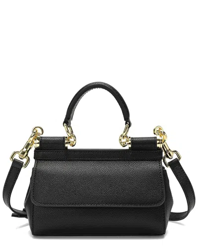 Tiffany & Fred Paris Leather Crossbody In Black