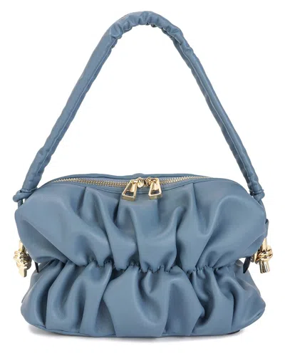 Tiffany & Fred Paris Leather Crossbody In Blue