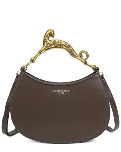 Tiffany & Fred Paris Leather Crossbody In Brown