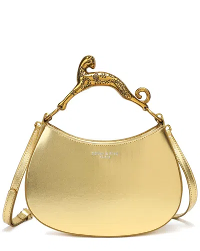 Tiffany & Fred Paris Leather Crossbody In Gold