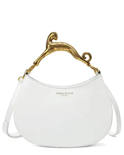 Tiffany & Fred Paris Leather Crossbody In White