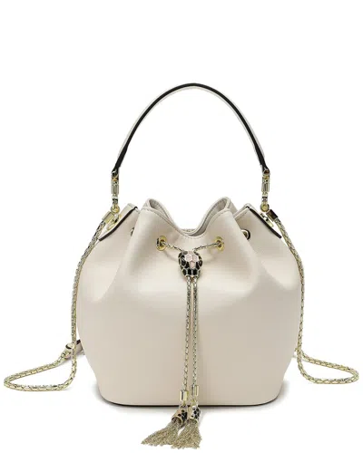 Tiffany & Fred Paris Leather Drawstring Bag