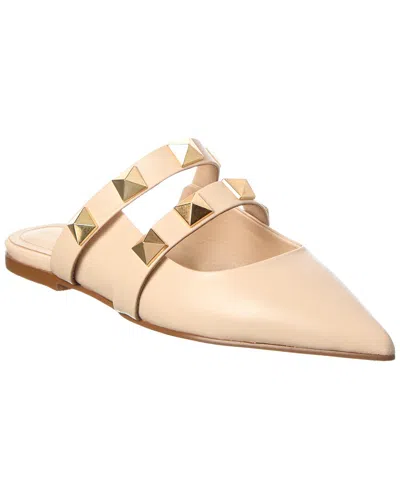 Tiffany & Fred Paris Leather Flat In Neutral