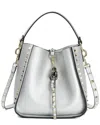 Tiffany & Fred Paris Leather Hobo Shoulder Bag In Silver