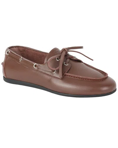 Tiffany & Fred Paris Leather Loafer In Brown