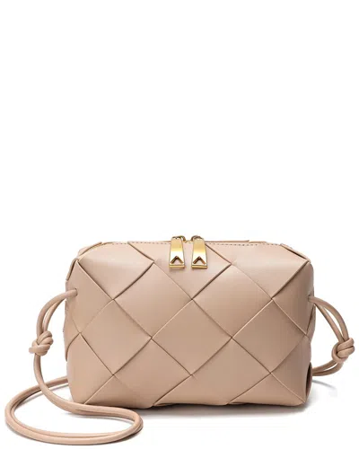 Tiffany & Fred Paris Leather Messenger Bag In Orange