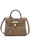 Tiffany & Fred Paris Leather Mini Satchel In Brown