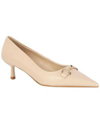 Tiffany & Fred Paris Leather Pump In Neutral