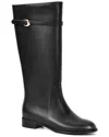 Tiffany & Fred Paris Leather Riding Boot In Black