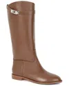 Tiffany & Fred Paris Leather Riding Boot In Brown