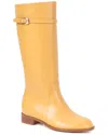 Tiffany & Fred Paris Leather Riding Boot In Orange