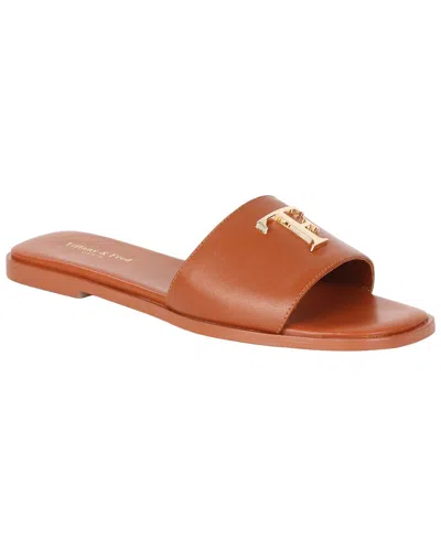Tiffany & Fred Paris Leather Sandal In Brown