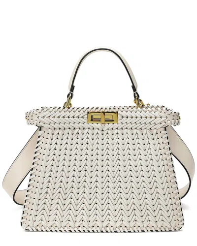 Tiffany & Fred Paris Leather Satchel In White