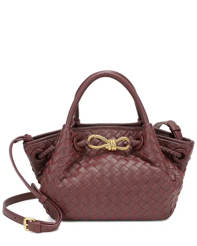 Tiffany & Fred Paris Leather Satchel/shoulder Bag In Burgundy