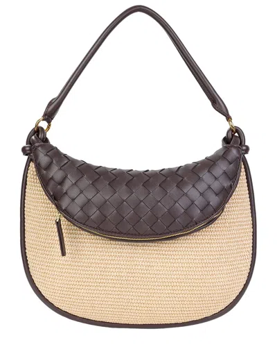 Tiffany & Fred Paris Leather Shoulder Bag In Nude