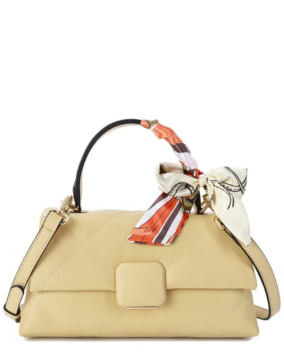 Tiffany & Fred Paris Leather Shoulder Bag In Yellow