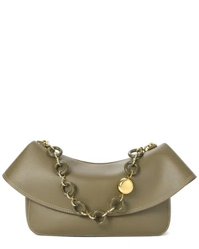 Tiffany & Fred Paris Leather Shoulder Bag In Green