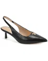 Tiffany & Fred Paris Leather Slingback Kitten Heel Pump
