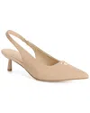 Tiffany & Fred Paris Leather Slingback Kitten Heel Pump