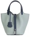 Tiffany & Fred Paris Leather Top Handle Satchel In Blue
