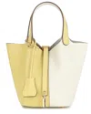 Tiffany & Fred Paris Leather Top Handle Satchel In White