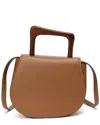 Tiffany & Fred Paris Leather Top Wooden Handle Satchel